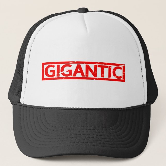 Gigantic Stamp Trucker Hat (Front)