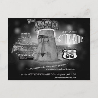 giganticus headicus Greetings From AZ Route 66 Postcard