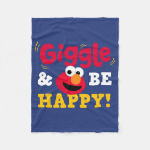 Giggle and Be Happy Elmo Fleece Blanket