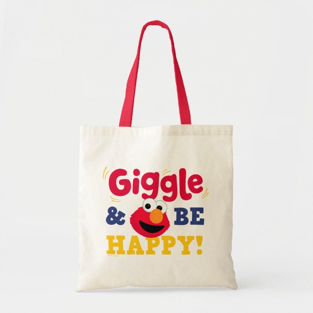 Giggle and Be Happy Elmo Tote Bag (Front)