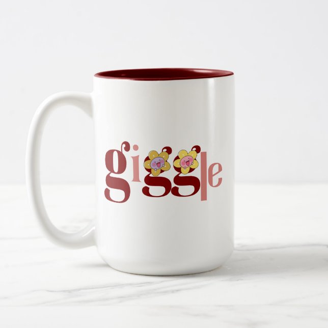 Giggle Two-Tone Coffee Mug (Left)