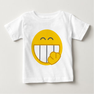 Giggling Face Design Baby T-Shirt