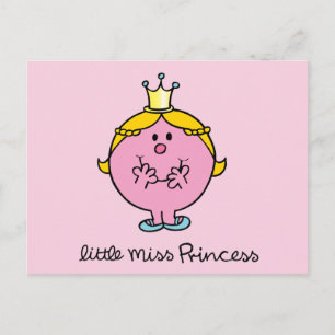 Giggling Little Miss Princess Postcard