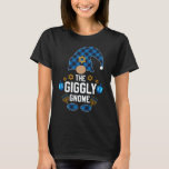 giggly gnome Hanukkah  Family Matching Pyjamas T-Shirt<br><div class="desc">You love Christmas season with Santa Claus, red nose reindeer, gifts under the tree, snowflake, mistletoe, gingerbread, elf and noel songs-this xmas shirt is for you. This shirt is also a great gift for your friends and beloved family to make a picture with matching Christmas outfits. Wear the shirt on...</div>