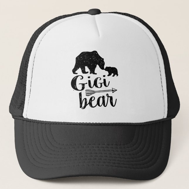 Gigi Bear Cute Great Grandma Gift Trucker Hat (Front)