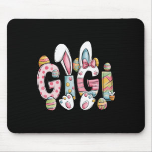 Gigi Bunny Ears Coquette Bow Floral Mom Mother's D Mouse Pad