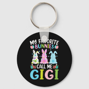 Gigi Bunny My Favourite Bunnies Call Me Gigi Easte Keychain