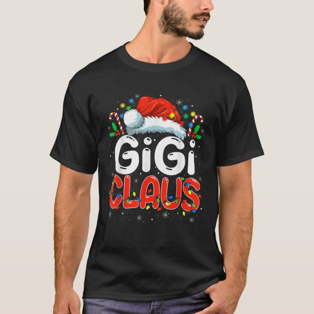 Gigi Claus Christmas Family Matching Pyjamas Funny T-Shirt (Front)
