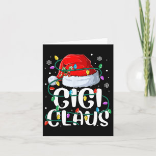 Gigi Claus Christmas Lights Grandma Pajama Family  Card
