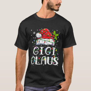 Gigi Claus Christmas Santa Hat Matching Family Xma T-Shirt