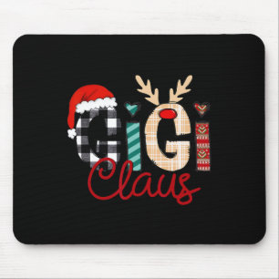 Gigi Claus Reindeer Christmas Mouse Pad