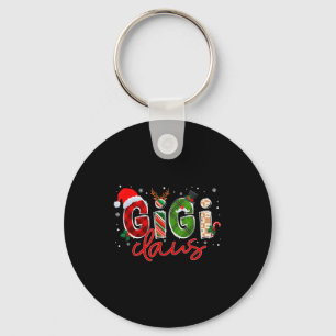 Gigi Claus Santa Claus Family Matching Christmas P Keychain