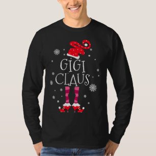 Gigi Claus Santa Claus Gigi Grandma Merry Christma T-Shirt