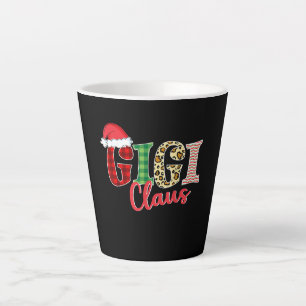Gigi Claus Santa Hat Funny Xmas Pajama Clothing Latte Mug