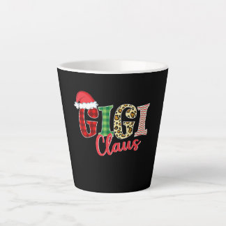 Gigi Claus Santa Hat Funny Xmas Pajama Clothing Latte Mug