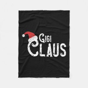 Gigi Claus - Traditional Santa Matching Family Chr Fleece Blanket