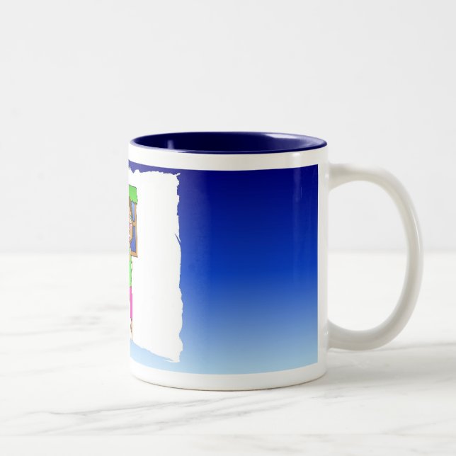 Gigi Cooking Blue Two-Tone Coffee Mug (Right)
