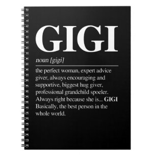 Gigi Definition Grandma Mother Day Gifts Women Notebook