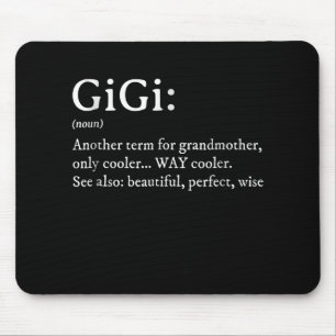Gigi Definition T Women Gigi Gift Grandma Birthday Mouse Pad