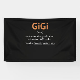 Gigi Definition Women Gigi Gift Grandma Birthday T Banner