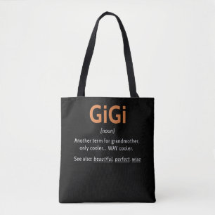 Gigi Definition Women Gigi Gift Grandma Birthday T Tote Bag
