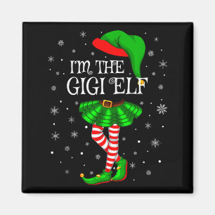 Gigi Elf Christmas Matching Family Women Girls Elf Magnet