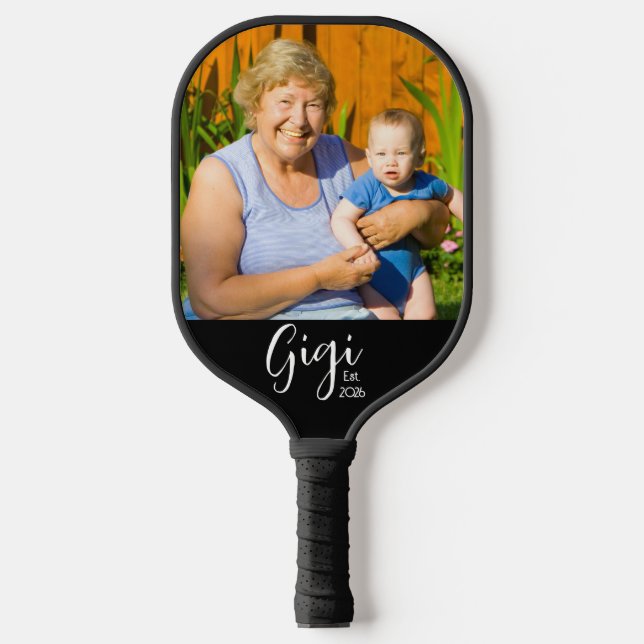Gigi Established Photo Gift Pickleball Paddle (Front)