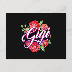 Gigi floral Women Gigi Grandma Mors Day Invitation Postcard