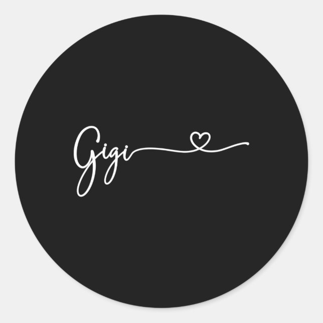 Gigi For Grandma Mother'S Day Classic Round Sticker (Front)