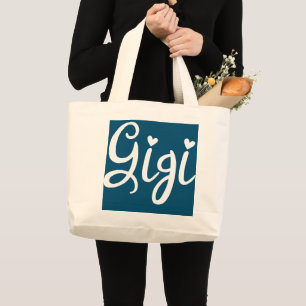Gigi For Women Grandma And Grandpa Mother's Day  Large Tote Bag