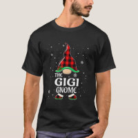 Gigi Gnome Buffalo Plaid Matching Family Christmas