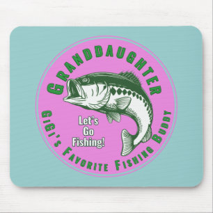 GIGI Granddaughter Is My Favourite Fishing Buddy Mouse Pad