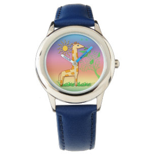 Gigi la montre de l'enfant mignon de girafe