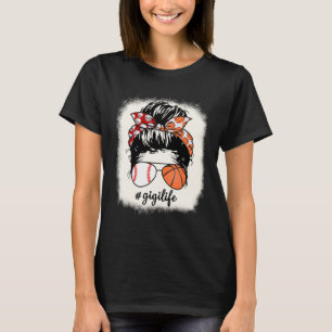 Gigi Life Baseball Basketball Vintage Mother s Day T-Shirt