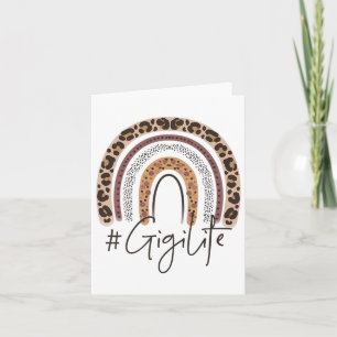 Gigi Life Grandma Cheetah Leopard Women Christmas Card