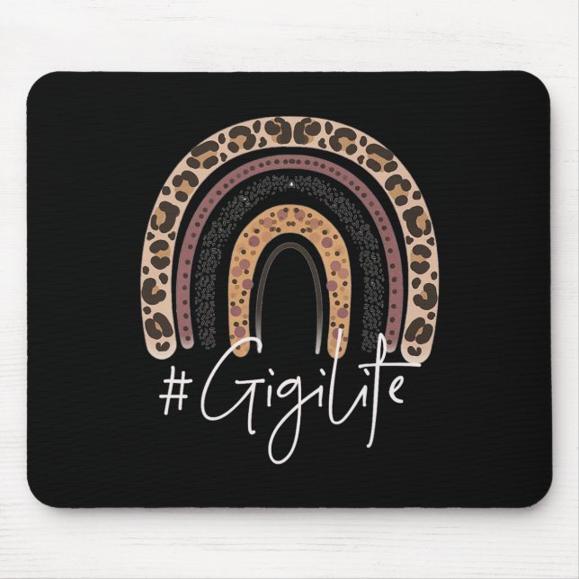 Gigi Life Grandma Cheetah Leopard Women Christmas  Mouse Pad (Front)