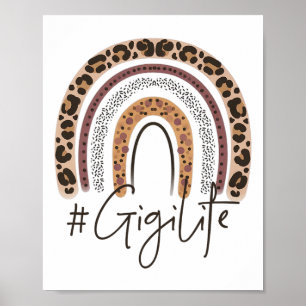 Gigi Life Grandma Cheetah Leopard Women Christmas Poster