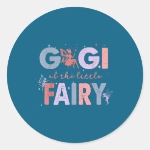 Gigi Little Fairy First Birthday Classic Round Sticker