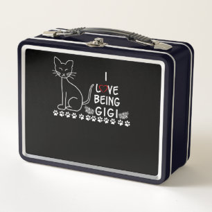 Gigi Lover   I Love Being A Gigi Love Cat Metal Lunch Box