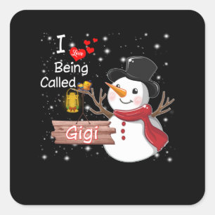 Gigi Lover I Love Being Called Gigi Square Sticker