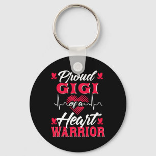 Gigi Of A Heart Warrior Chd Awareness  Keychain