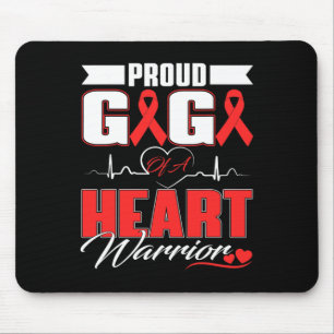 Gigi Of A Heart Warrior Heart Disease Awareness Mo Mouse Pad