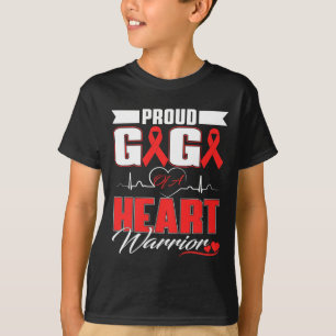 Gigi Of A Heart Warrior Heart Disease Awareness Mo T-Shirt
