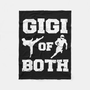 Gigi of Both Taekwondo Football Funny Martial Arts Fleece Blanket
