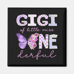 Gigi of Little Miss Onederful Butterfly 1st Magnet