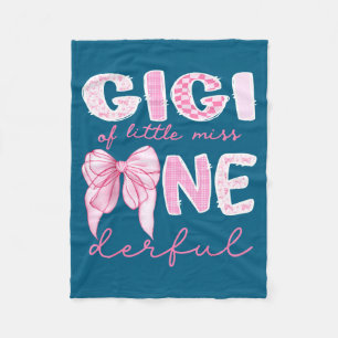 Gigi Of Little Miss Onederful First Birthday Girl  Fleece Blanket