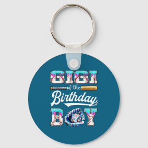 Gigi Of The Birthday Boy Baseball Ice Cream Drip M Keychain