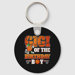 Gigi Of The Birthday Boy Basketball Player Family  Keychain