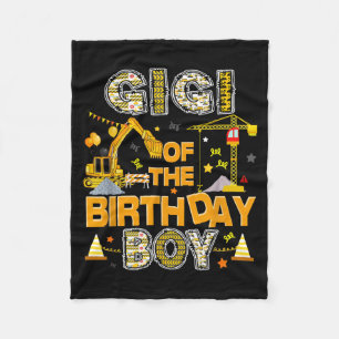 Gigi of The Birthday Boy Construction Worker Fleece Blanket