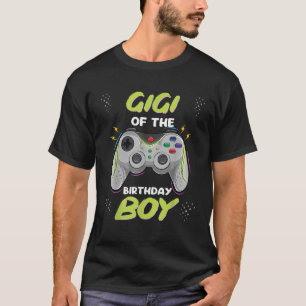 Gigi of the Birthday Boy Matching Video Gamer Birt T-Shirt